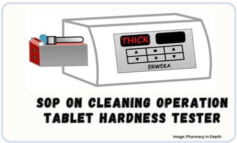 SOP for Operation of Tablet Hardness Tester 